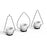 001- ZJ-YX08 3-in-1 Flower Pot Holder Wall-mounted Geometric Iron Hanging Rack - 5
