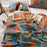 K-70 150x200cm Cotton Throw Blanket Towel Quilt + 2 Pillow Covers 3-Piece Bedding Set - Elegant Style - 2