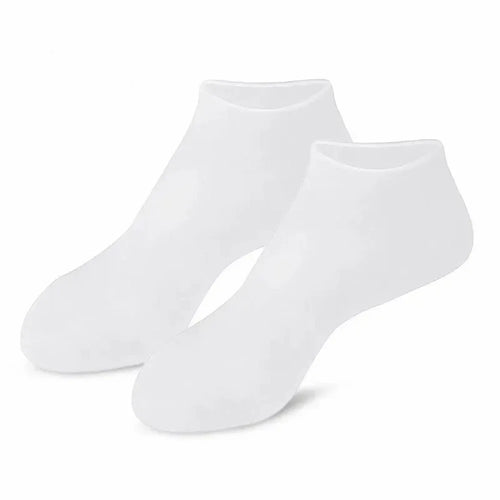 1 Pair Silicone Moisturizing Socks for Dry Cracked Feet Cracked Heels and Softening Rough Skin - White - 1