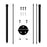 001-ZJY-PT3JB ZJY-PT3HB Detachable Wrought Iron Hanging Flower Pots with Plastic Baskets (Set of 3) - Black - 4
