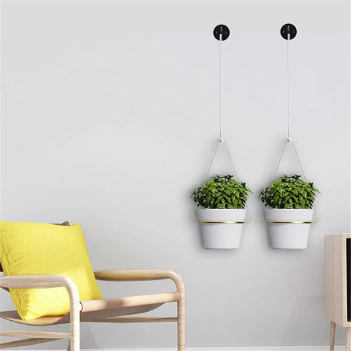 001-ZJY-ST2A ZJY-ST2 Detachable Hanging Flower Pots with Wall Hooks (2 Set) - Gold - 2