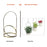 001-ZJY-ST2A ZJY-ST2 Detachable Hanging Flower Pots with Wall Hooks (2 Set) - Gold - 4
