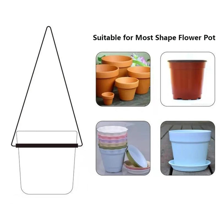 001-ZJY-ST2A ZJY-ST2 Detachable Hanging Flower Pots with Wall Hooks (2 Set) - Gold - 5