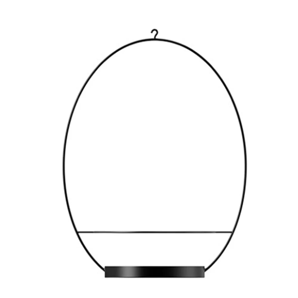 001 2-in-1 Hanging Planter Basket Wall-mounted Indoor Flower Pot Holder with Hooks - 3