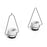 001- ZJ-YXH001 Set of 3 Hanging Flower Pot Wall-Mounted Gardening Plant Hangers with Extendable Rod - Black+Triangle - 2