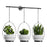 001- ZJY-GT3 ZJY-GT2 Set of 3 Hanging Plant Hangers Detachable Wall-Mounted Flower Pot Holder - Black - 1