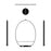 001- ZJY-GT3 ZJY-GT2 Set of 3 Hanging Plant Hangers Detachable Wall-Mounted Flower Pot Holder - Black - 7