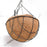 001-YZ01 16-inch Hanging Plant Pot Holder Metal Planter Basket with Coir Liner (Semi-circular Mesh Shape) - 6