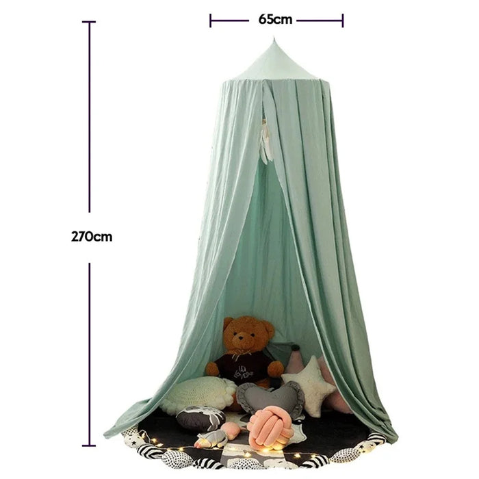 SXJ-01 65cm Princess Canopy Mosquito Net for Kids Round Dome Canopy Bed Decor - Sapphire - 4
