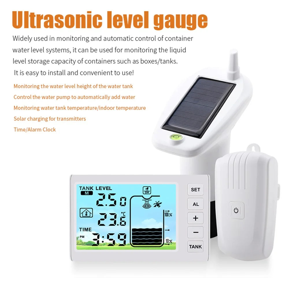 TS-FT001 Ultrasonic Liquid Level Meter Water Tank Level Temperature Meter Indoor Temperature Detector - 2