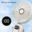 Portable Neck-Mounted Fan Rechargeable Desktop Personal Summer Cooler - White - 2