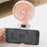 Portable Neck-Mounted Fan Rechargeable Desktop Personal Summer Cooler - White - 5