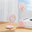 Cat Ear Design Foldable USB Fan Air Circulator Summer Cooler with Suction Cups - Pink - 2