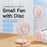 Cat Ear Design Foldable USB Fan Air Circulator Summer Cooler with Suction Cups - Pink - 3