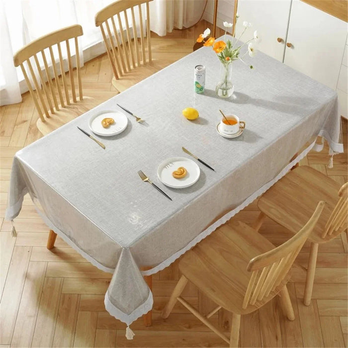 150x230CM Table Protector Night Stand Bedside Tabletop Cover Clear PVC Tablecloth - 4