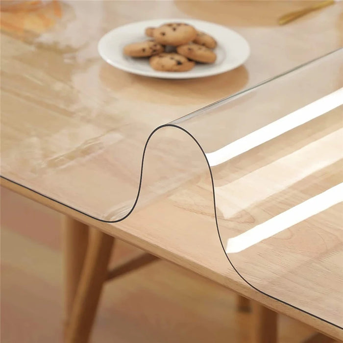 60x90cm 1.5mm Thickness PVC Waterproof Study Table Mat Transparent Desk Pad - 7