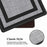 45x150cm PVC Carpet for Kitchen Bathroom Entryway Balcony Non-Slip Floor Mat - Black - 2