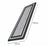 45x150cm PVC Carpet for Kitchen Bathroom Entryway Balcony Non-Slip Floor Mat - Black - 6