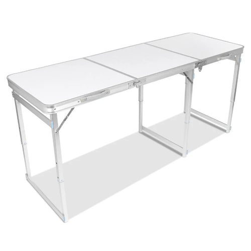 1.8m Length Outdoor Stall Barbecue Table Portable Folding Aluminum Alloy Table - Square Tube - 1