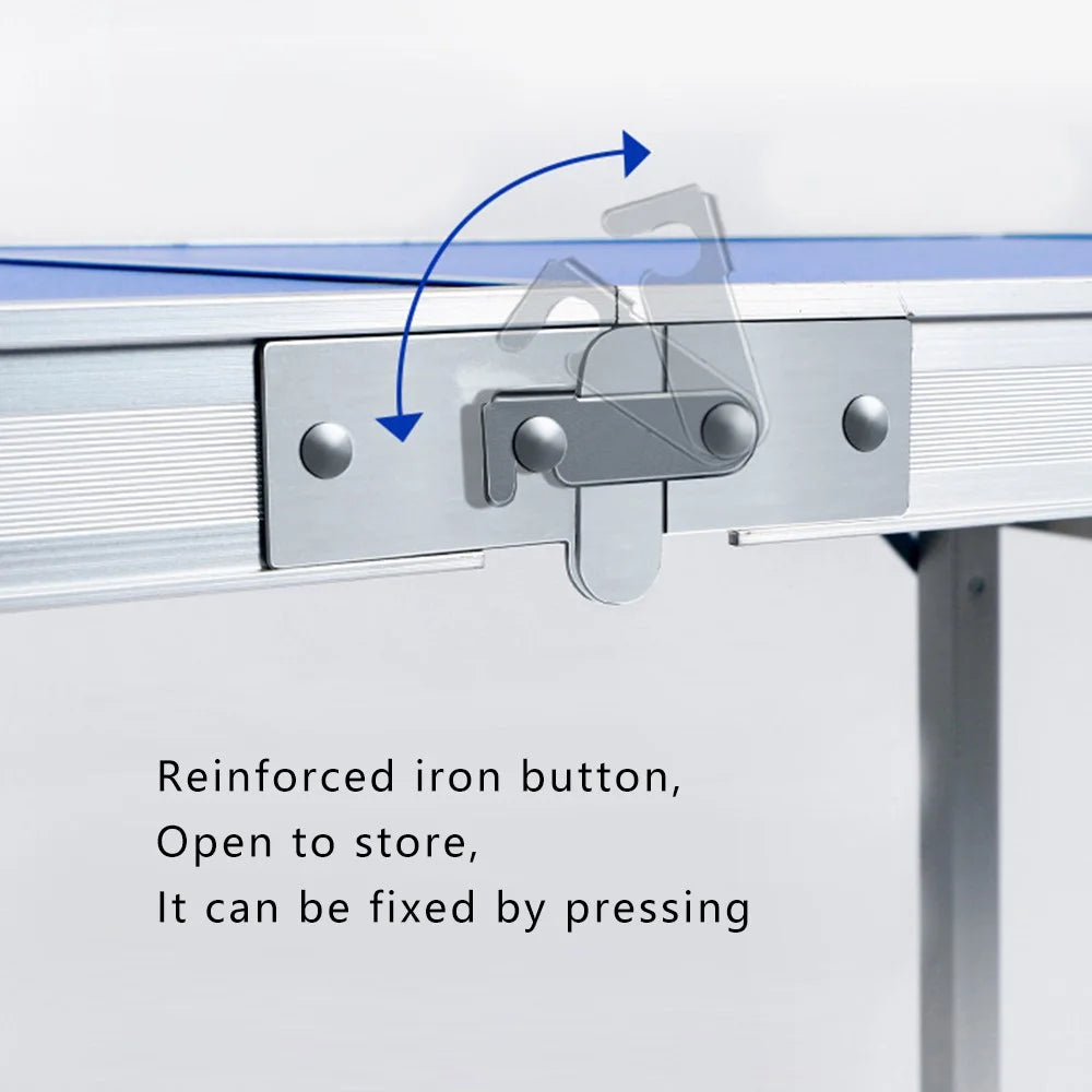 1.8m Length Outdoor Stall Barbecue Table Portable Folding Aluminum Alloy Table - Square Tube - 4
