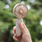 Electroplated Handheld Fan Mini Summer Cooler Hanging Cooling Fan with Carabiner - Green - 5