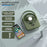 Rechargeable Silent Fan 1-5 Gear Desktop Fan Outdoors Small Camping Night Light - Green - 3