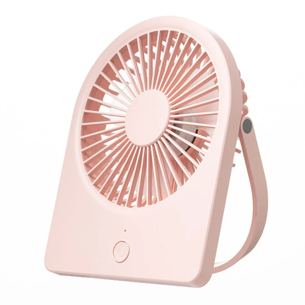 Mini Desktop Wall Hanging Fan Cooler Ultra Thin Summer Cooling Fan - Pink - 1