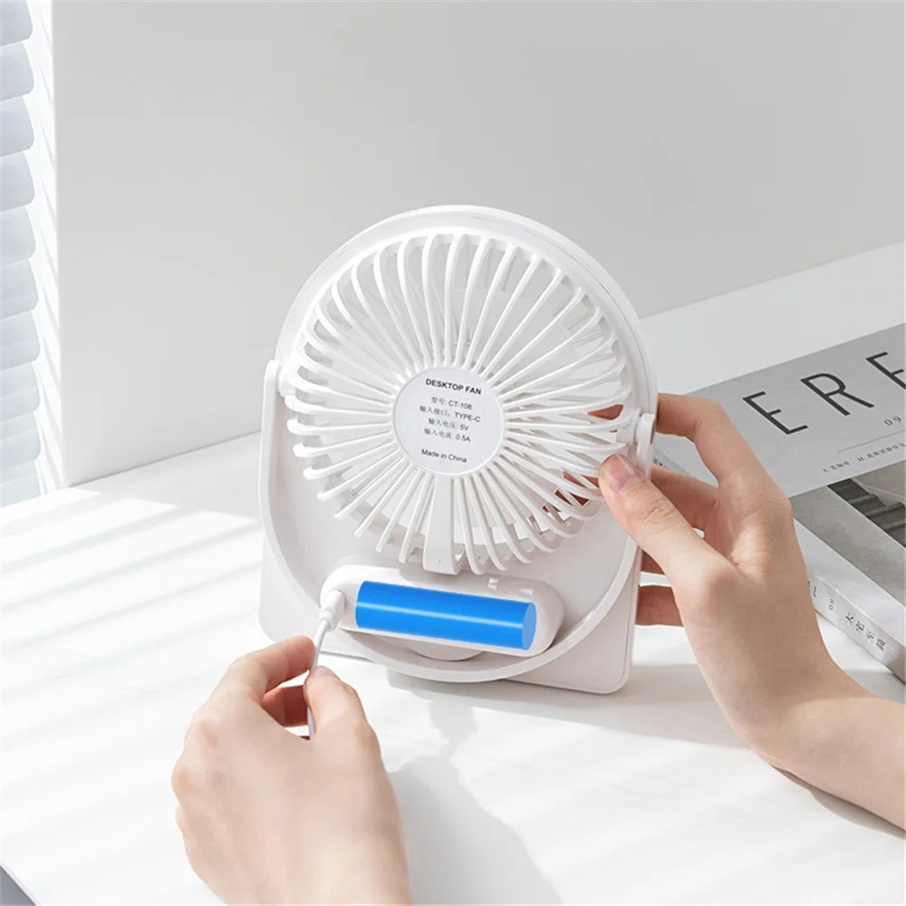 Mini Desktop Wall Hanging Fan Cooler Ultra Thin Summer Cooling Fan - Pink - 4