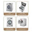6Pcs 6.5cm Laundry Dryer Balls Lint Catcher for Washing Machine Tangle-Free Washer Balls - 5