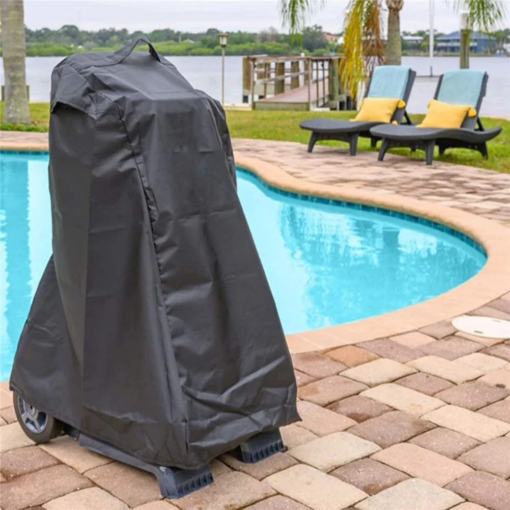 Swimming Pool Cleaner Dust Cover 210D Oxford Cloth Protective Sleeve, 56x66x107cm - Black - 4