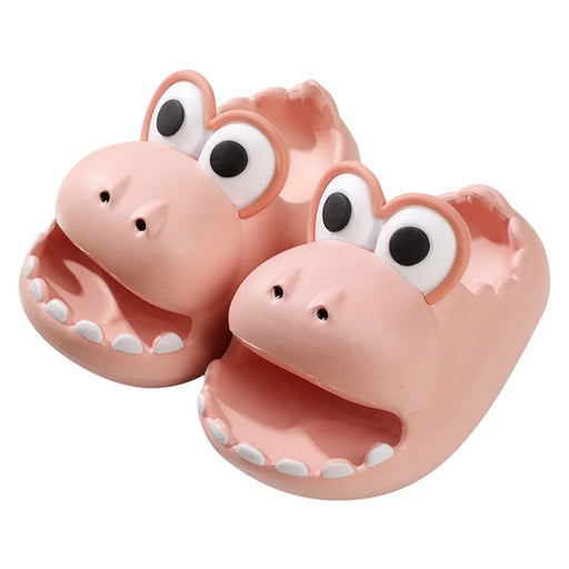 1 Pair Cartoon Dinosaur Kids EVA Slippers Non-Slip Thicken Sole Slippers - Pink / Size 200 - 1