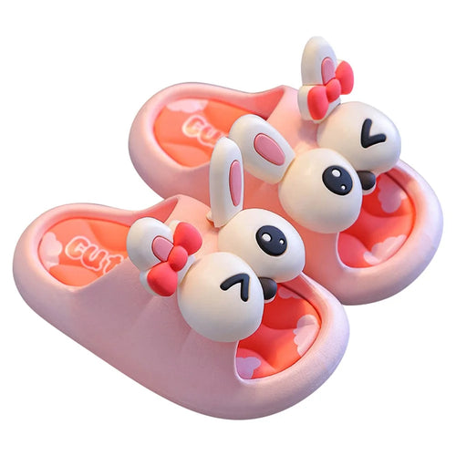 BENBENZHU 1 Pair Summer Children's Slippers Non-Slip EVA Thicken Sole Sandals - Red / 24-25 - 1
