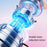 Cartoon Cat Summer Mini Handheld Fan Digital Display Folding Desk Fan with Lanyard - Blue - 3