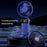 Powerful Handheld Fan with Digital Display 1200mAh 5 Speed Desk Fan USB Charging Cooling Fan - Blue - 4