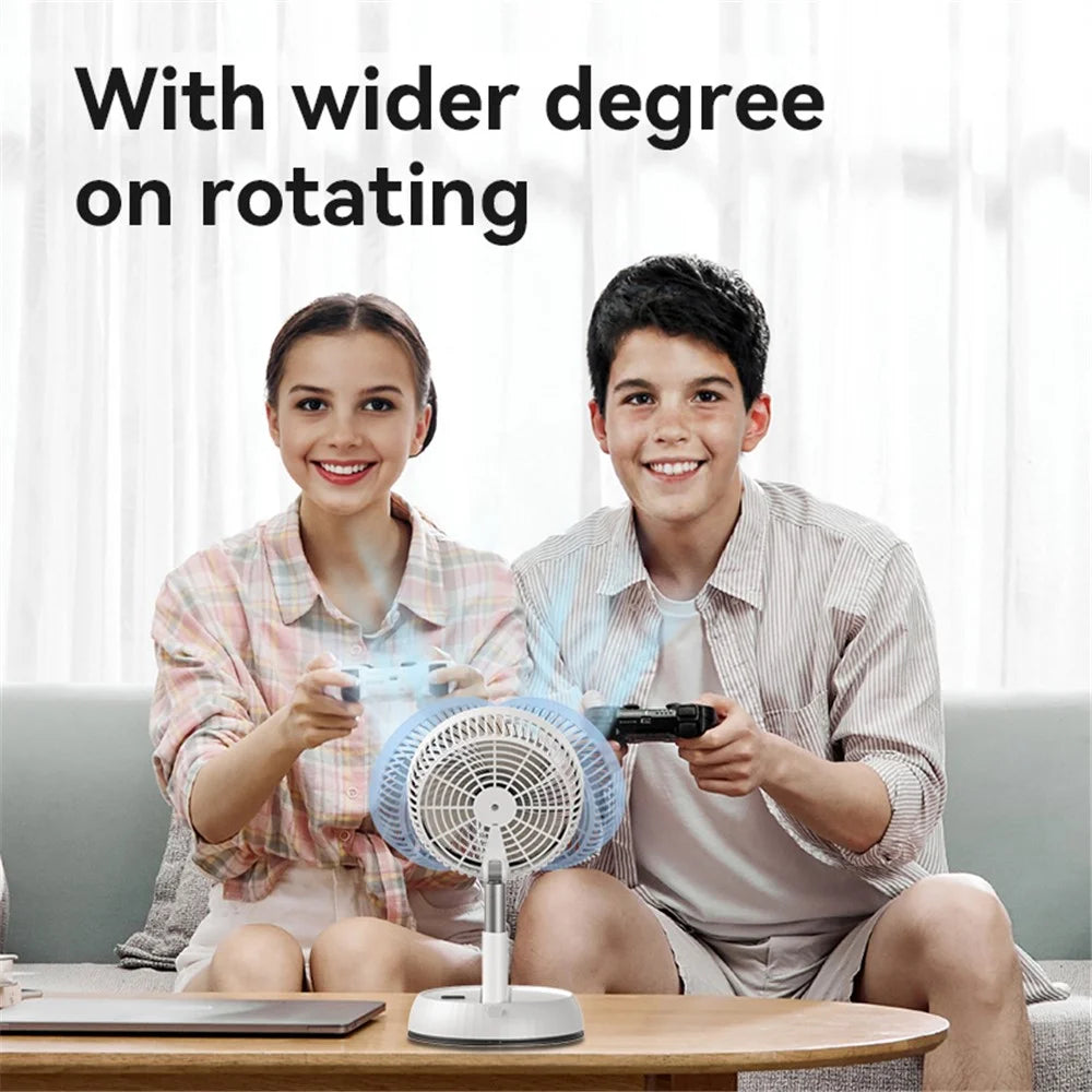 YESIDO YF11 Folding Fan Height Adjustable Cooling Fan Built-In 6000mAh Battery - 4
