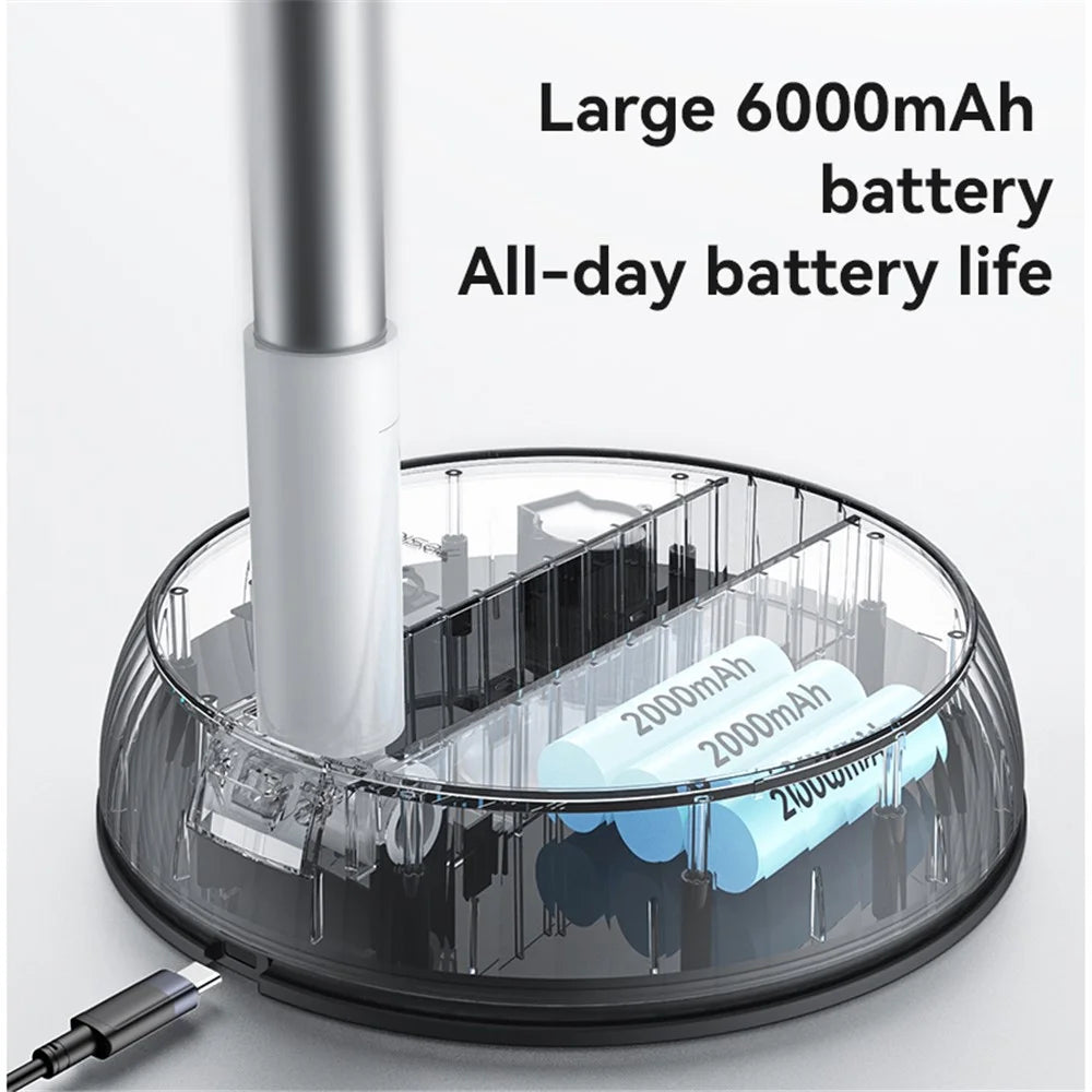 YESIDO YF11 Folding Fan Height Adjustable Cooling Fan Built-In 6000mAh Battery - 5