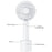 F69 Summer Cooling Fan 4 Speed Adjustable Automatic Rotation Portable Desktop Fan with Base - White - 2