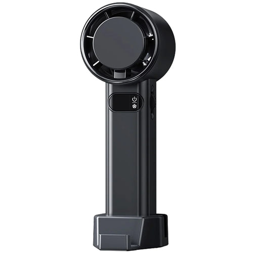 F83 High Speed Turbo Handheld Fan Summer Cooling Desktop Fan - Black - 1