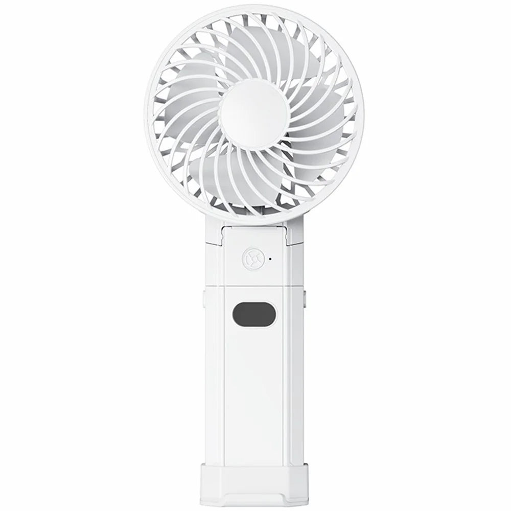 RD10 Handheld Foldable Fan Summer Cooler with Power Bank Function - White - 1