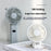 RD10 Handheld Foldable Fan Summer Cooler with Power Bank Function - White - 2