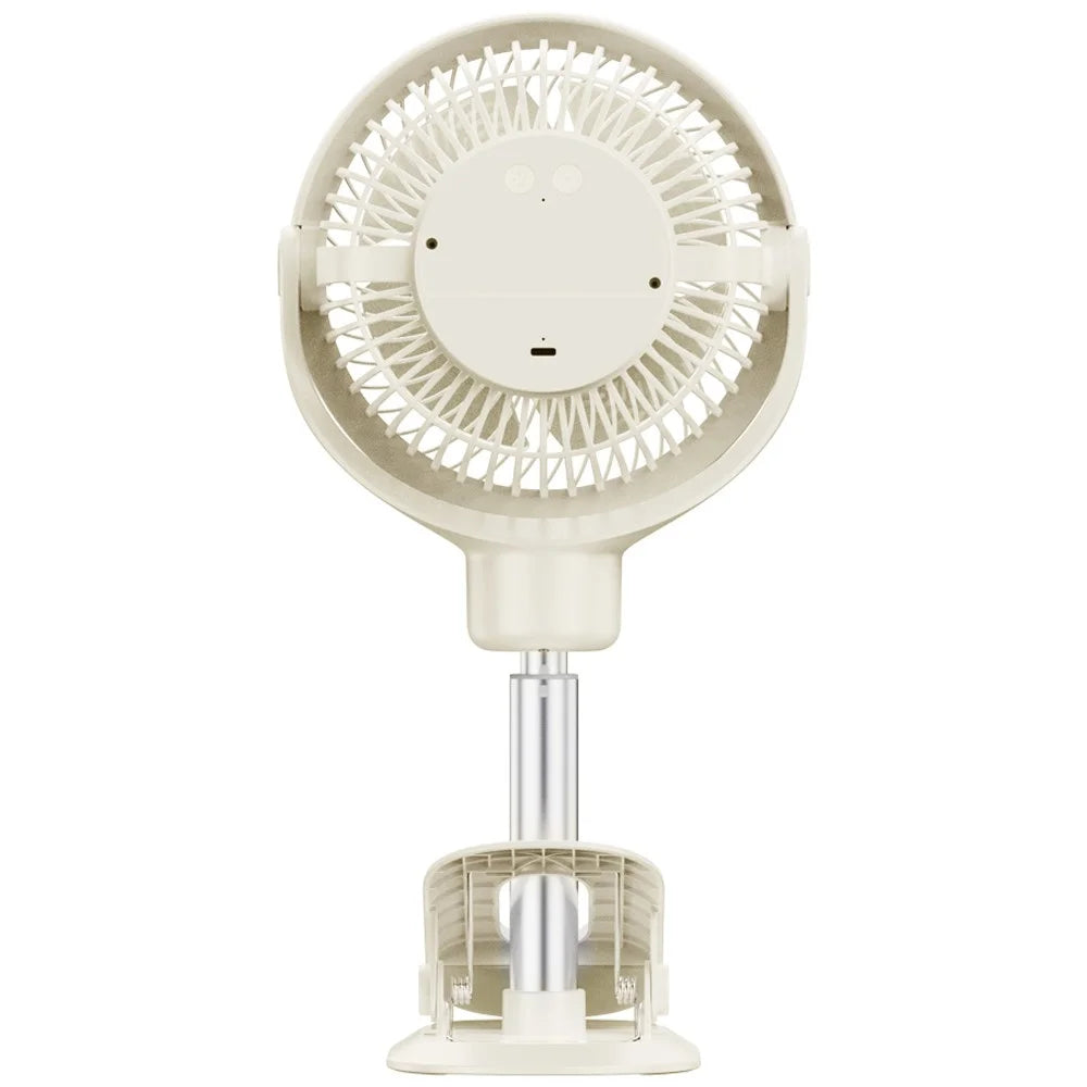 RD12 Clip On Desk Fan Rechargeable Telescopic Floor Fan Rotation Design Summer Cooler - 2