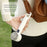 U26 Handheld Desk Mini Fan Strong Airflow Cooling Fan Rechargeable Summer Cooler - White - 3