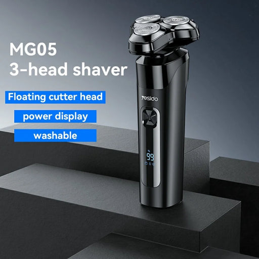 YESIDO MG05 Waterproof Electric Shaver Razor with 3 Floating Cutter Heads - 2