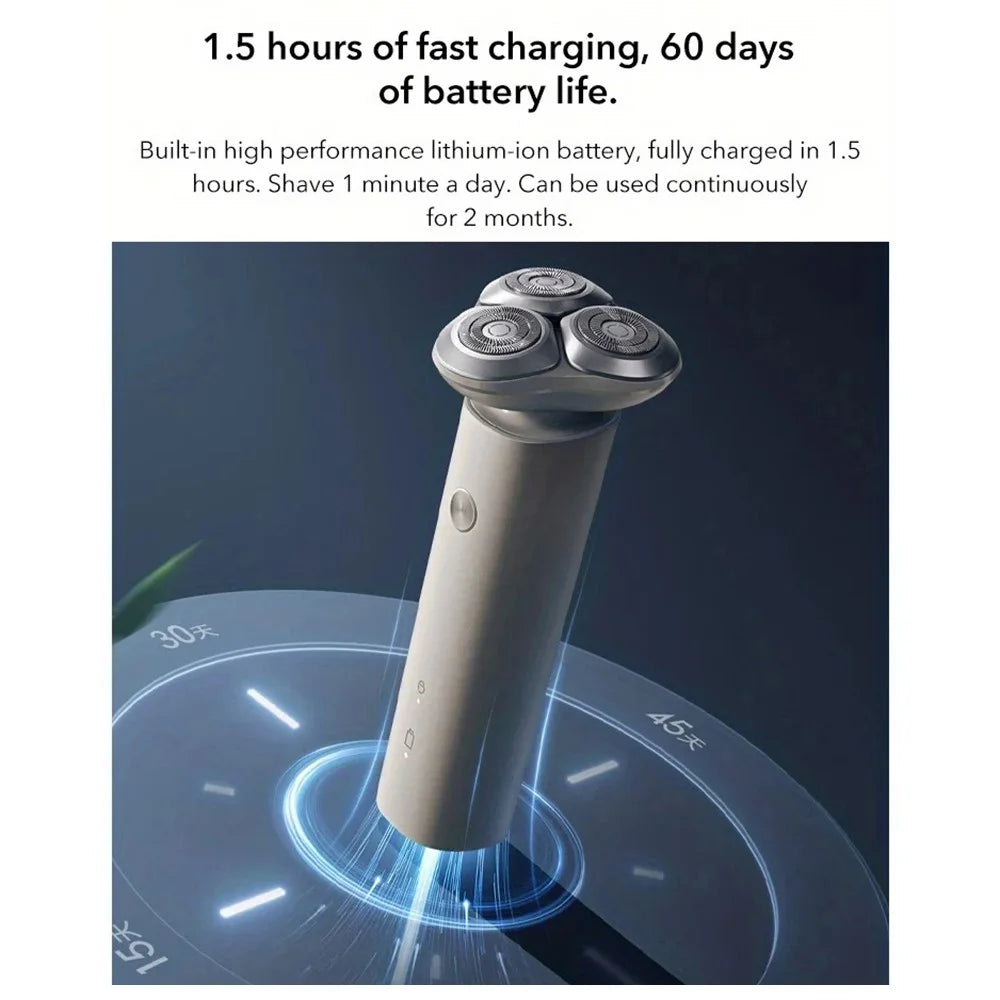 XIAOMI MIJIA S101 Electric Shaver Waterproof Fast Shaving Men Razor (Chinese Version) - Blue - 6