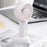 Portable Handheld Fan 3 Speeds Adjustable Low Noise Mini Desk Fan with Detachable Base - White - 2