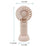 Portable Handheld Fan 3 Speeds Adjustable Low Noise Mini Desk Fan with Detachable Base - White - 7