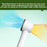 A8 5-Speed Handheld Turbo Fan USB Rechargeable Summer Portable Cooling Fan - White - 5