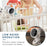6 Gears Adjustable Clip On Bladeless Fan Rechargeable Desktop Fan ( Built In 3600mAh Battery ) - Milky White - 5
