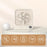 W30 2000mAh Portable Desk Fan Ultra Thin Wall Mount 5 Speed Digital Display Personal Fan - Beige - 1