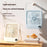 W30 2000mAh Portable Desk Fan Ultra Thin Wall Mount 5 Speed Digital Display Personal Fan - Beige - 3